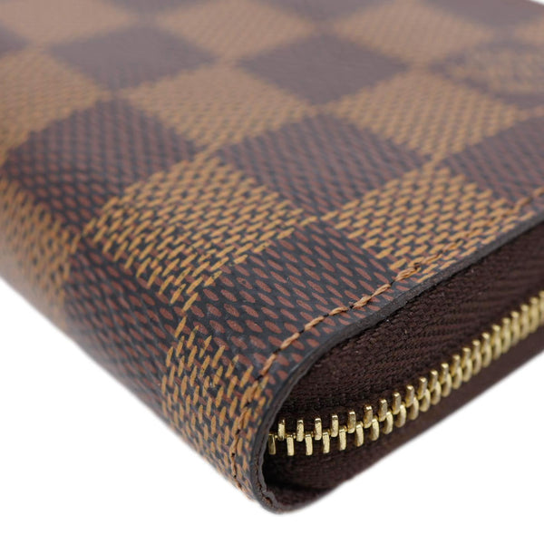 LOUIS VUITTON Damier Ebene Zippy Coin Purse Brown