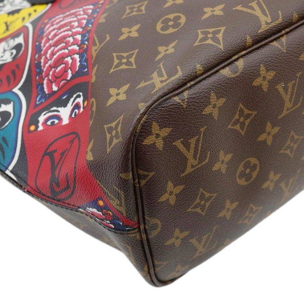 LOUIS VUITTON Neverfull Kabuki MM Monogram Canvas Tote Bag Brown