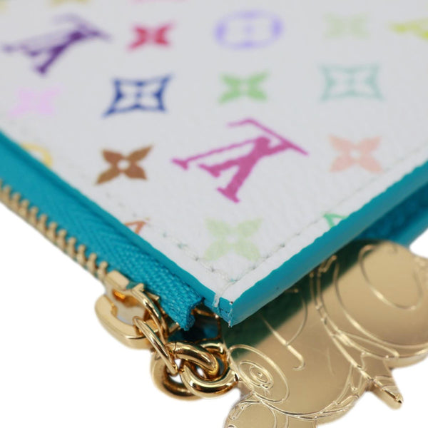 LOUIS VUITTON x TM Romy Multicolor Monogram Canvas Card Holder White