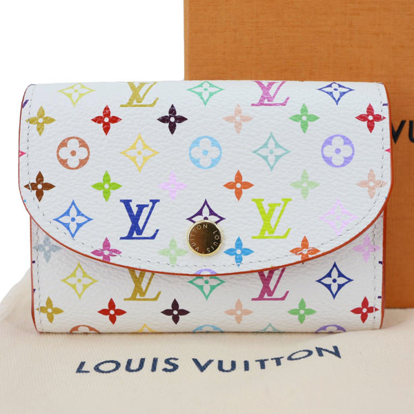 LOUIS VUITTON x TM Rosalie Multicolor Monogram Canvas Coin Purse White