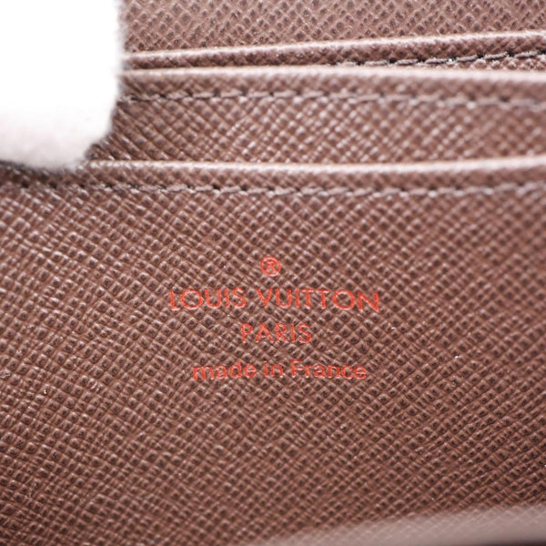 LOUIS VUITTON Damier Ebene Zippy Coin Purse Brown