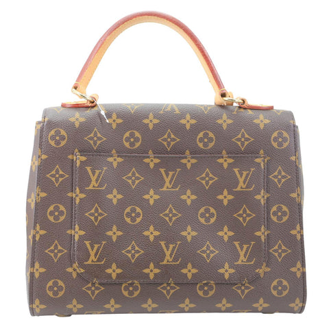 LOUIS VUITTON Cluny MM Monogram Canvas Crossbody Bag Brown