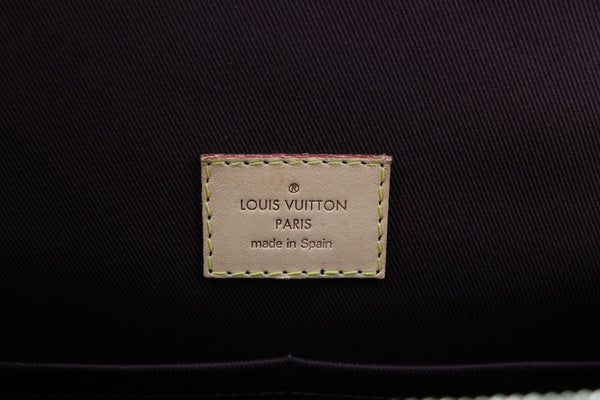 LOUIS VUITTON Cluny MM Monogram Canvas Crossbody Bag Brown