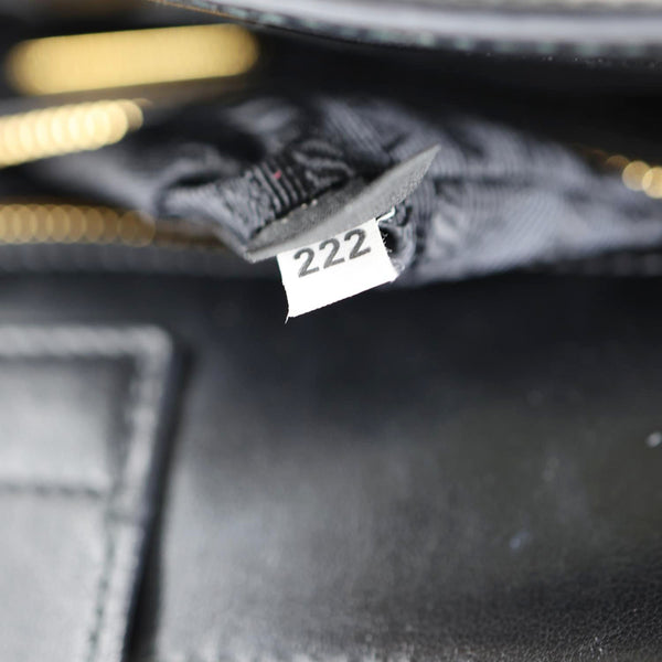 PRADA Lux Saffiano Calfskin Leather Tote Shoulder Bag Black