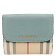 BURBERRY Haymarket Check Canvas Wallet Blue