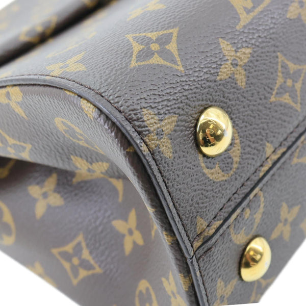 LOUIS VUITTON Cluny MM Monogram Canvas Crossbody Bag Brown