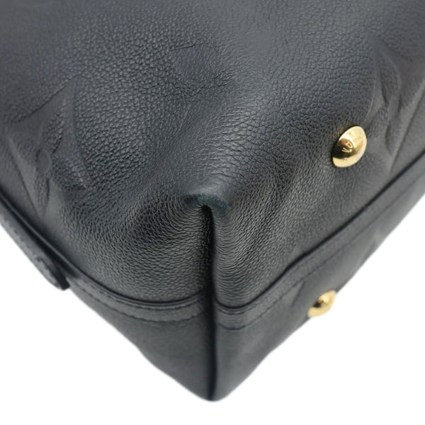 LOUIS VUITTON Carryall MM Monogram Empreinte Leather Shoulder Bag Black