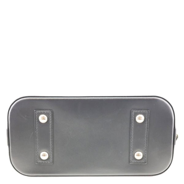 LOUIS VUITTON Alma BB Epi Leather Satchel Bag Black
