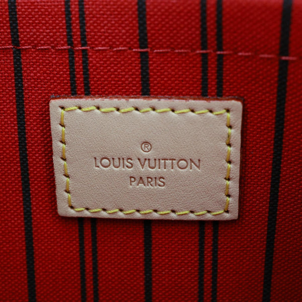 LOUIS VUITTON Pochette Wristlet Monogram Canvas Pouch Brown