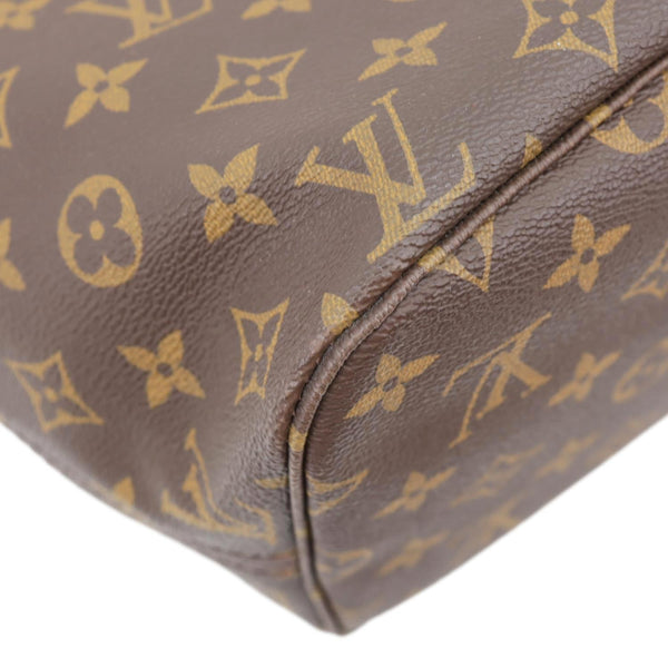 LOUIS VUITTON Neverfull MM Monogram Canvas Tote Bag Red