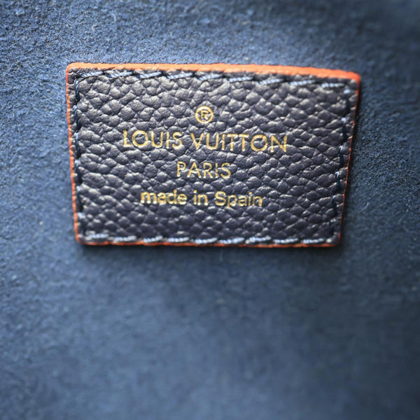 LOUIS VUITTON Surene BB Empreinte Leather Shoulder Bag Navy Blue