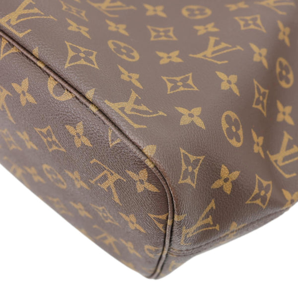 LOUIS VUITTON Neverfull MM Monogram Canvas Tote Bag Red