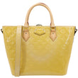 LOUIS VUITTON Montebello MM Monogram Vernis Shoulder Bag Mustard