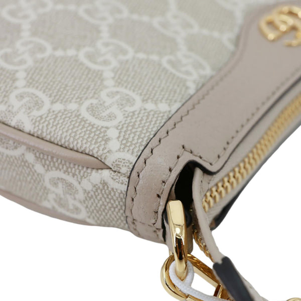GUCCI Ophidia Mini GG Supreme Canvas Shoulder Bag Beige 764960