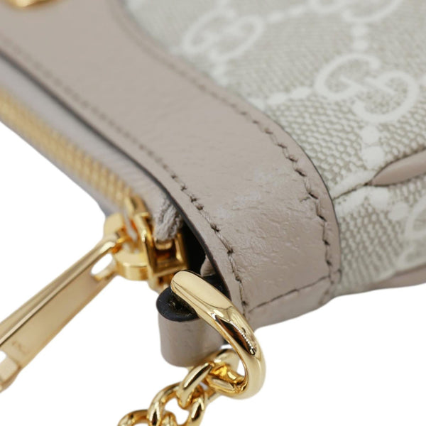 GUCCI Ophidia Mini GG Supreme Canvas Shoulder Bag Beige 764960