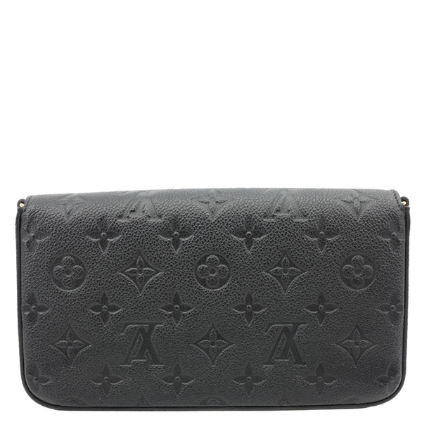 LOUIS VUITTON Felicie Pochette Monogram Empreinte Crossbody Bag Black