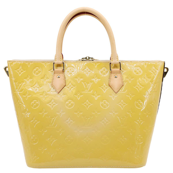 LOUIS VUITTON Montebello MM Monogram Vernis Shoulder Bag Mustard