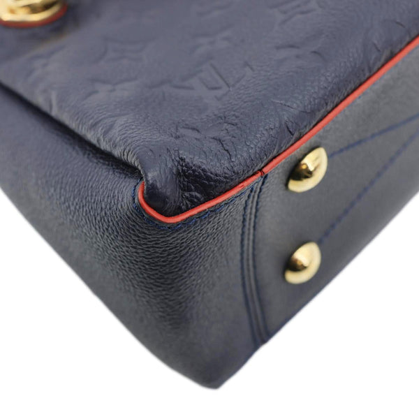 LOUIS VUITTON Surene BB Empreinte Leather Shoulder Bag Navy Blue