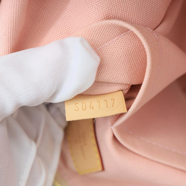 LOUIS VUITTON Iena MM Damier Azur Shoulder Bag Rose Ballerine