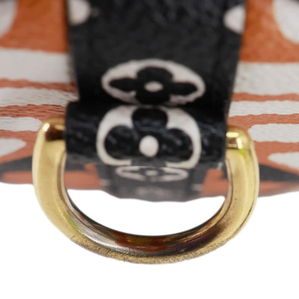 LOUIS VUITTON Speedy Bandouliere Giant Crafty Monogram Canvas Crossbody Bag Caramel