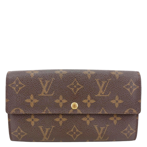 LOUIS VUITTON Sarah Vintage Monogram Canvas Wallet Brown