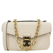LOUIS VUITTON Metis East West Pochette Empreinte Leather Crossbody Bag Cream