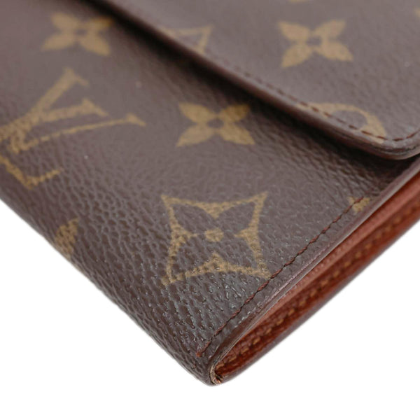 LOUIS VUITTON Sarah Vintage Monogram Canvas Wallet Brown