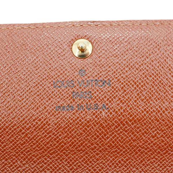 LOUIS VUITTON Sarah Vintage Monogram Canvas Wallet Brown