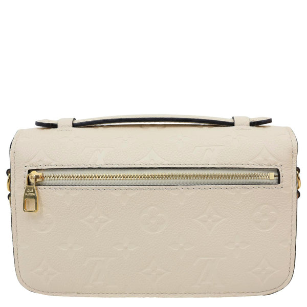 LOUIS VUITTON Metis East West Pochette Empreinte Leather Crossbody Bag Cream