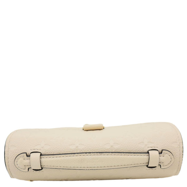LOUIS VUITTON Metis East West Pochette Empreinte Leather Crossbody Bag Cream
