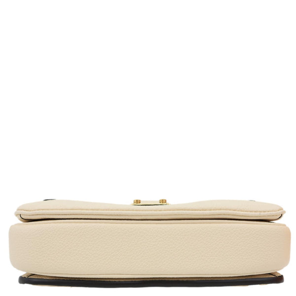 LOUIS VUITTON Metis East West Pochette Empreinte Leather Crossbody Bag Cream