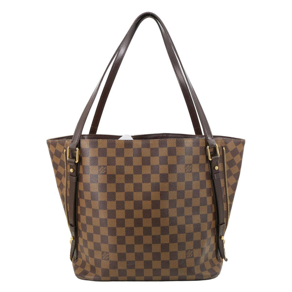 LOUIS VUITTON Cabas Rivington Damier Ebene Shoulder Bag Brown