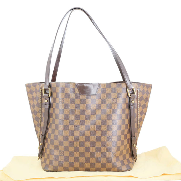 LOUIS VUITTON Cabas Rivington Damier Ebene Shoulder Bag Brown