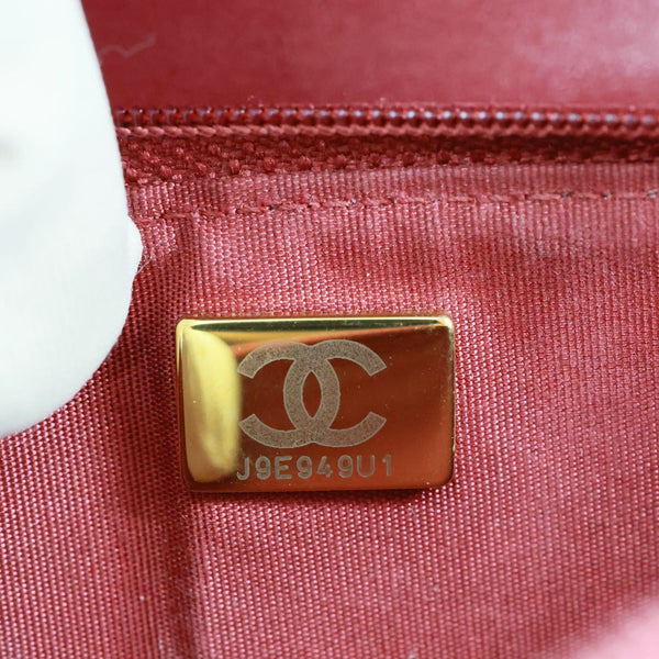 CHANEL Perfect Fit Quilted Calfskin Leather Wallet On Chain Burgundy