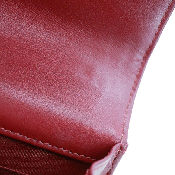 CHANEL Perfect Fit Quilted Calfskin Leather Wallet On Chain Burgundy
