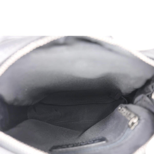 CHANEL Casual Rock Quilted Goatskin Leather Camera Crossbody Bag Black