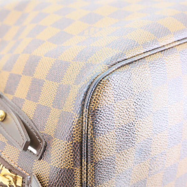 LOUIS VUITTON Cabas Rivington Damier Ebene Shoulder Bag Brown