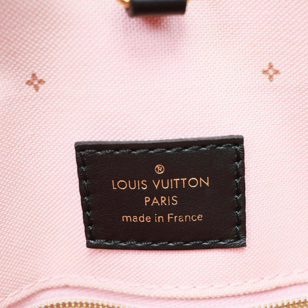 LOUIS VUITTON Onthego MM Fall for You Neo Monogram Printed Canvas Tote Bag Black