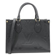 LOUIS VUITTON Onthego PM Giant Monogram Empreinte Leather Shoulder Bag Black