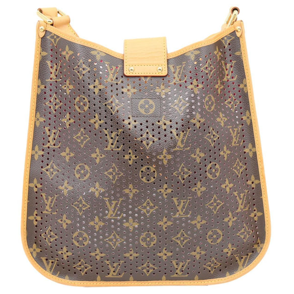 LOUIS VUITTON Perforated Musette Monogram Canvas Crossbody Bag Brown
