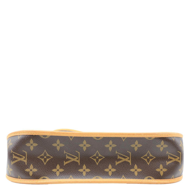 LOUIS VUITTON Perforated Musette Monogram Canvas Crossbody Bag Brown