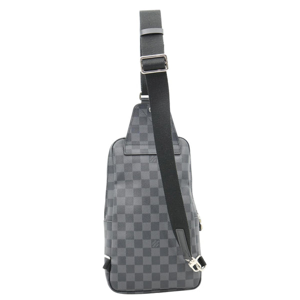 LOUIS VUITTON Avenue Sling Damier Graphite Backpack Bag Grey