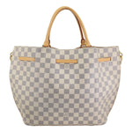 LOUIS VUITTON Girolata Damier Azur Shoulder Bag Rose Ballerine