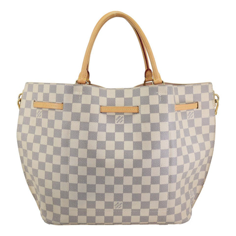 LOUIS VUITTON Girolata Damier Azur Shoulder Bag Rose Ballerine