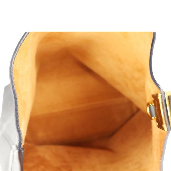 LOUIS VUITTON Low Key MM Grained Calfskin Leather Hobo Bag Black