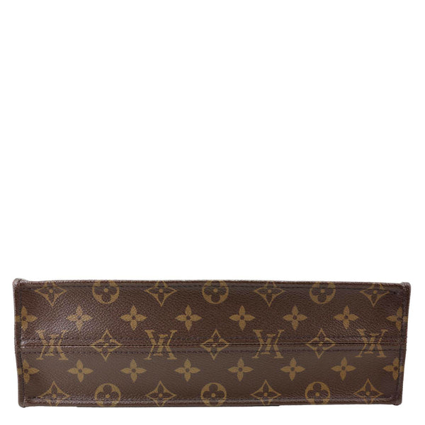 LOUIS VUITTON Sac Plat PM Monogram Canvas Tote Shoulder Bag Brown