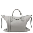 GIVENCHY Antigona Soft Leather Shoulder Bag Gray