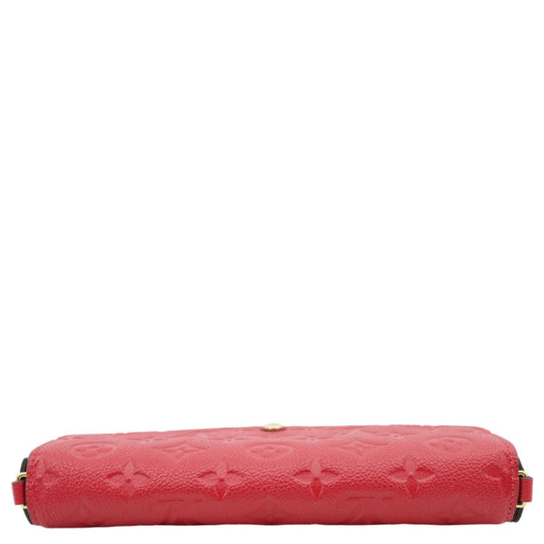 LOUIS VUITTON Felicie Pochette Monogram Empreinte Crossbody Bag Red