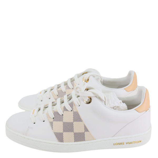 LOUIS VUITTON Frontrow Damier Azur Sneakers White Size 37