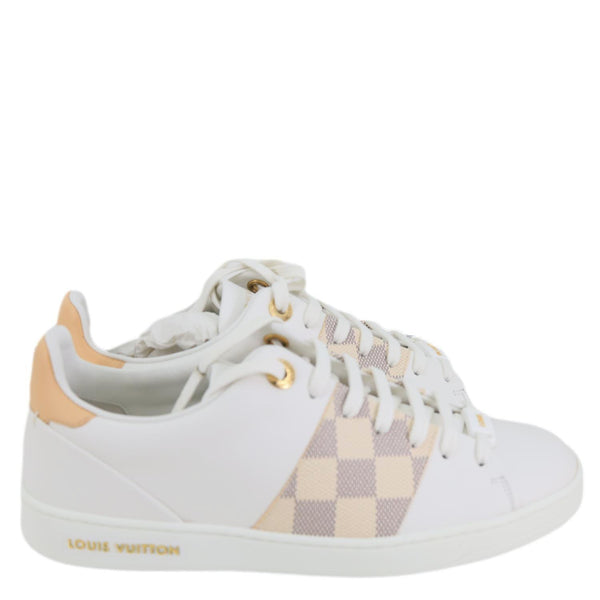 LOUIS VUITTON Frontrow Damier Azur Sneakers White Size 37